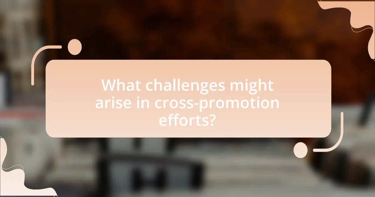 What challenges might arise in cross-promotion efforts?