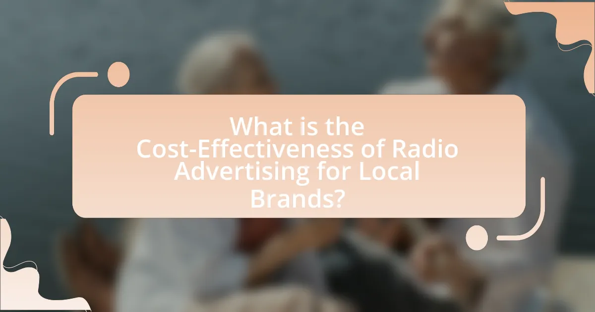What is the Cost-Effectiveness of Radio Advertising for Local Brands?